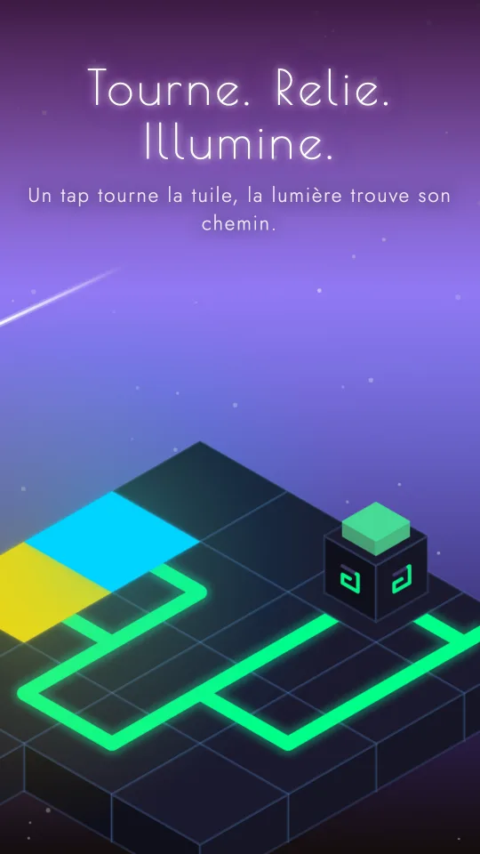 Flux — le plateau s’allume quand l’énergie atteint son cube