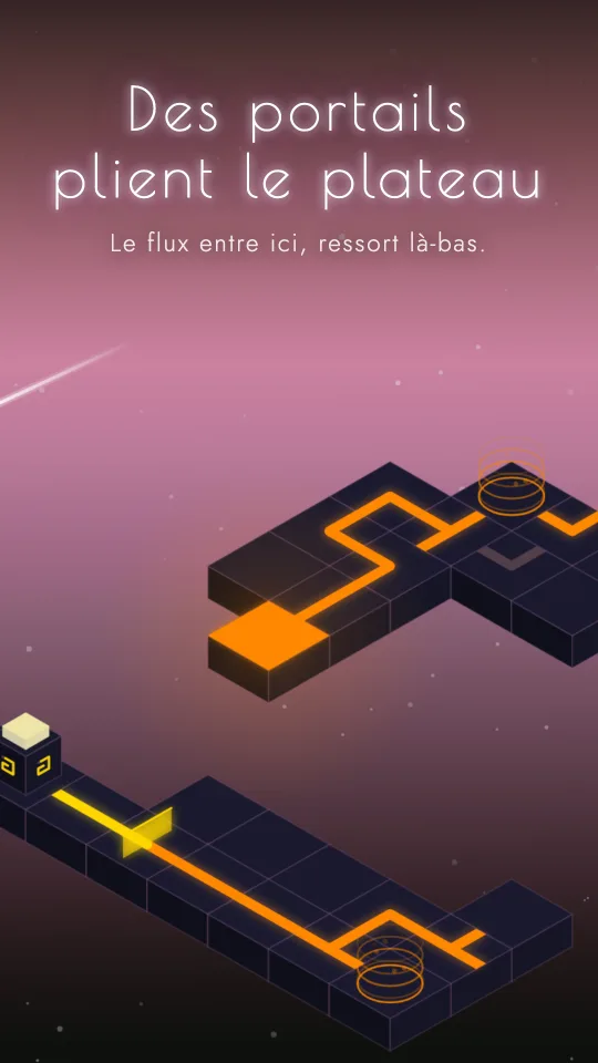 Des portails qui font passer le flux entre deux îles