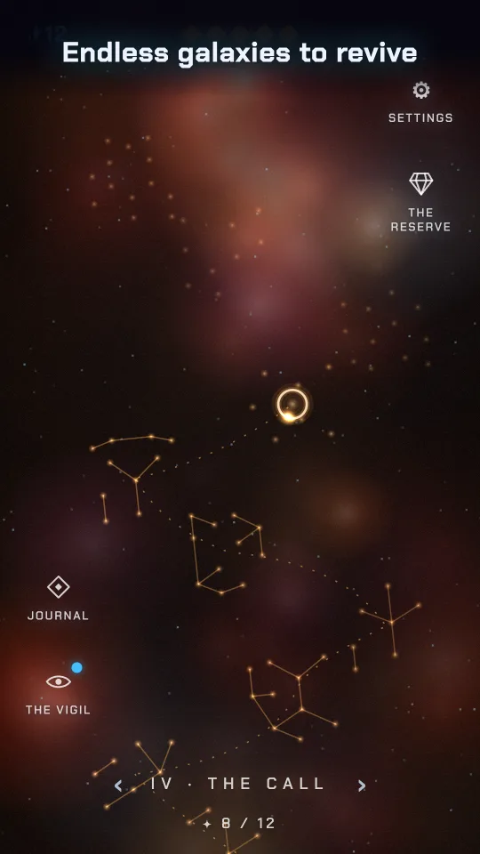 The galaxy map over a solar nebula